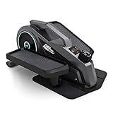 Curv Mini de Bluefin Fitness | Bicicleta Elíptica de Oficina para Entrenar Sentado | Resistencia Regulable | Rueda Motora Silenciosa | Pantalla LCD | Bluetooth