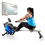 Máquina de Remo Hidráulica Metálica Blade Aqua M-1 de Bluefin Fitness/Experiencia Realista/Tecnología Hidráulica/Estructura de Aluminio Resistente/Ejercicio de Alta Intensidad/App Kinomap