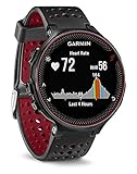 Garmin Forerunner 235 - Reloj con pulsómetro en la muñeca, unisex, color negro y rojo, talla única