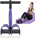 Entrenador abdominal, equipo de entrenamiento de abdominales, expansor de cuerpo completo para el hogar, 6 tubos, cuerda elástica de tracción multifunción